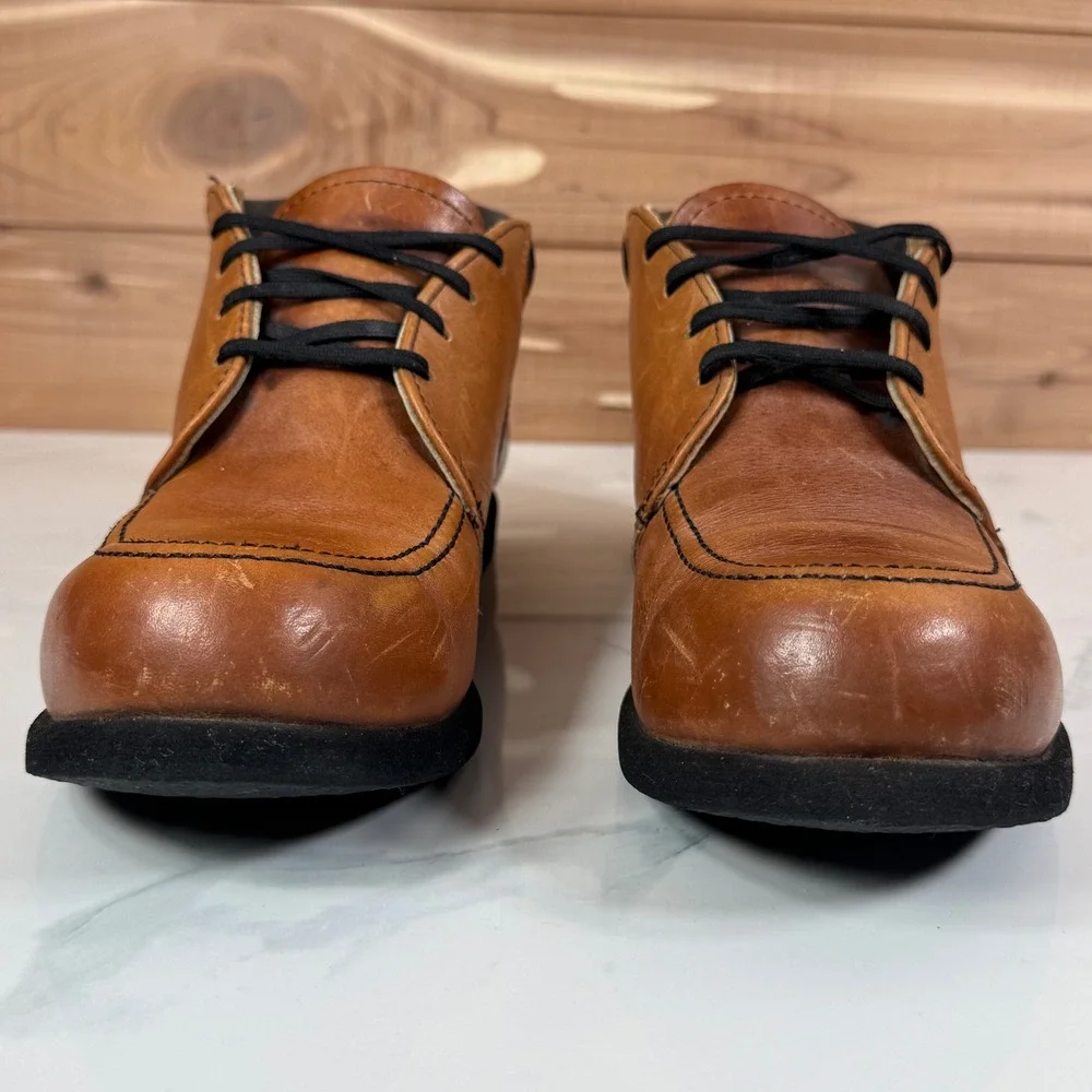 Red Wing Mens Vintage Leather Chukka‎ Oxford Shoes Brown Size 8.5 AA USA